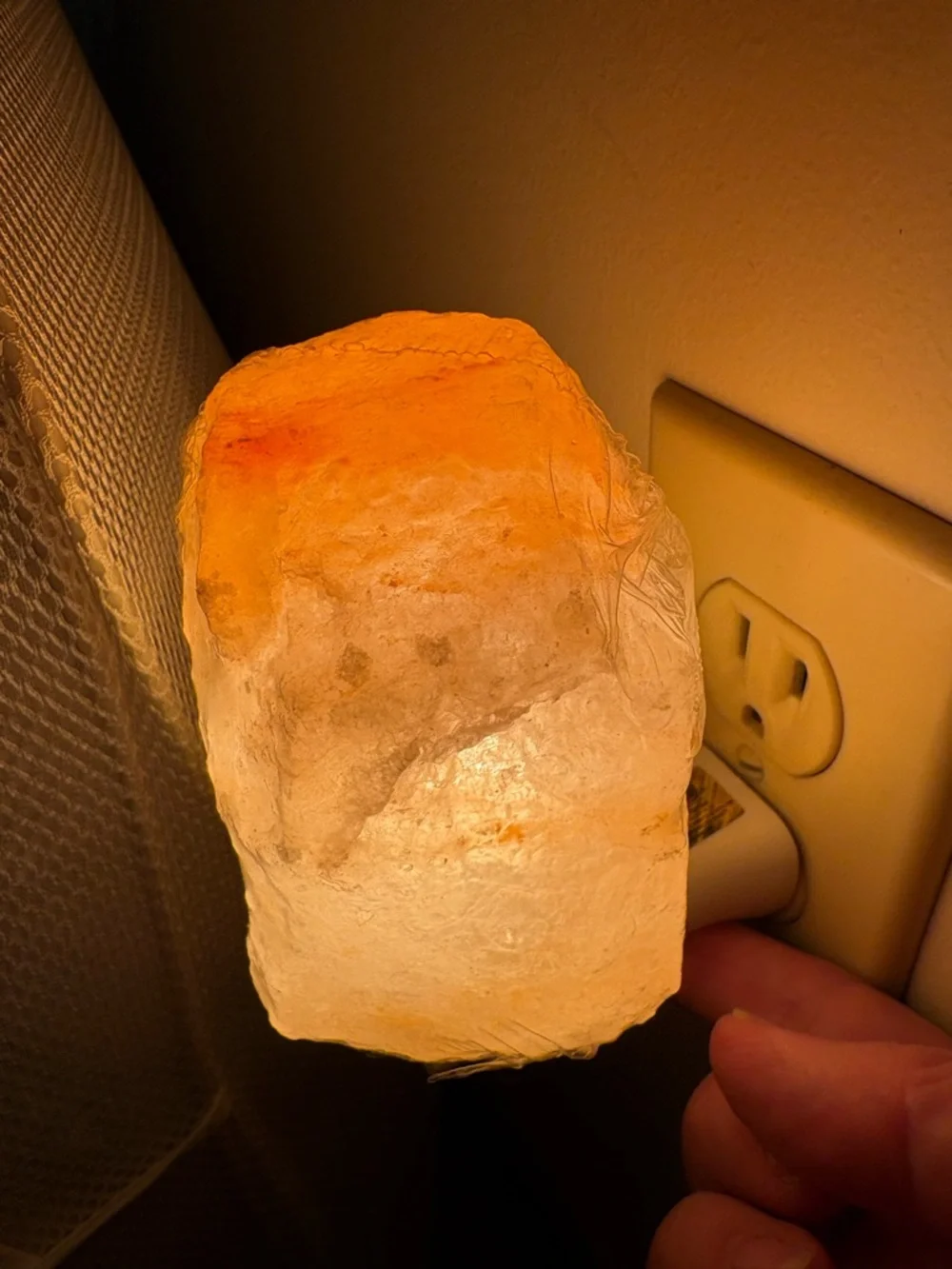 Himalayan‎ Salt Stone Night Light - Small Natural Crystal New in Box Earthbound